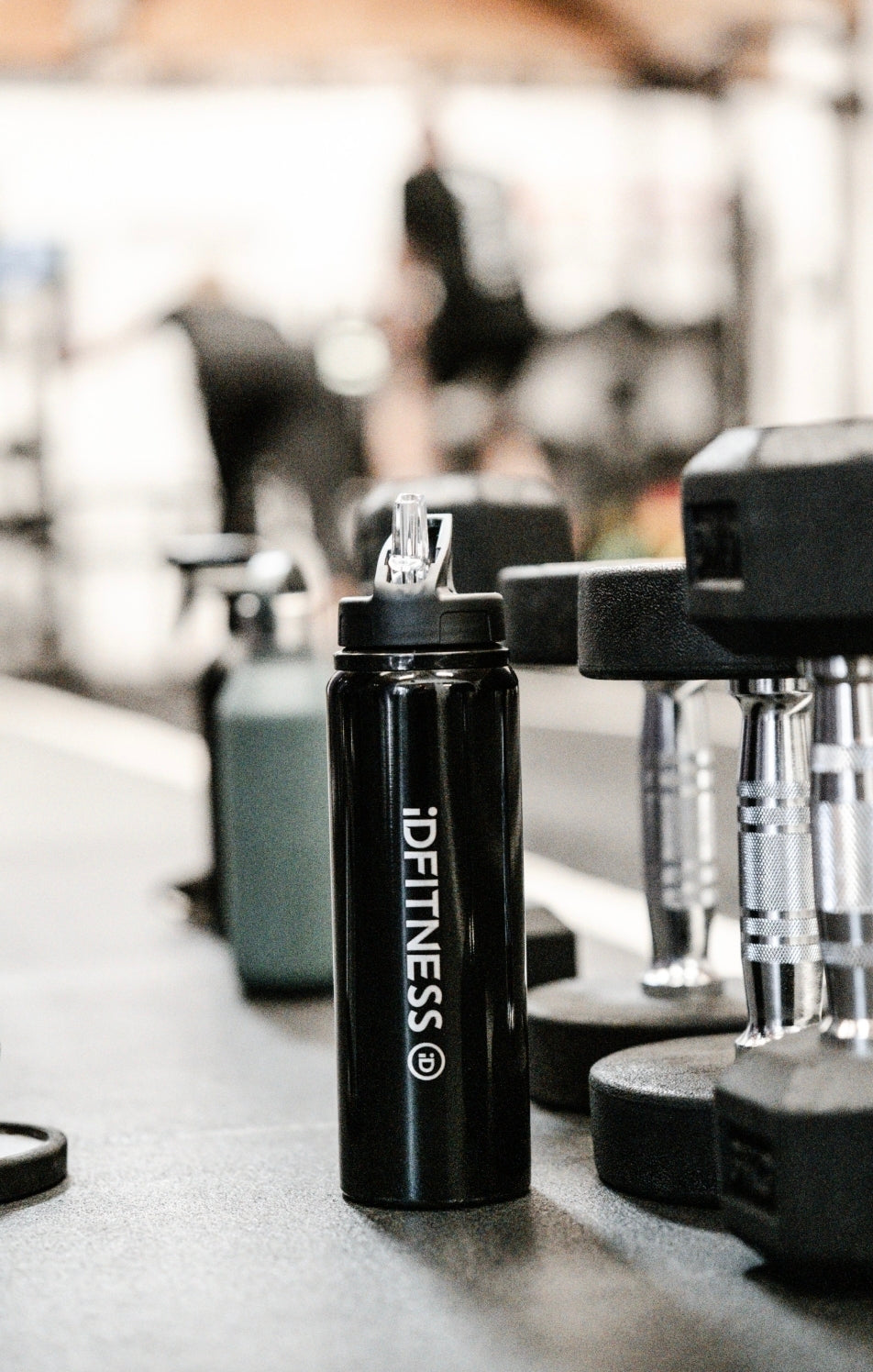 iDFITNESS Fitz 800 ml RCS Recycled Stainless Steel Water Bottle – Solid Black