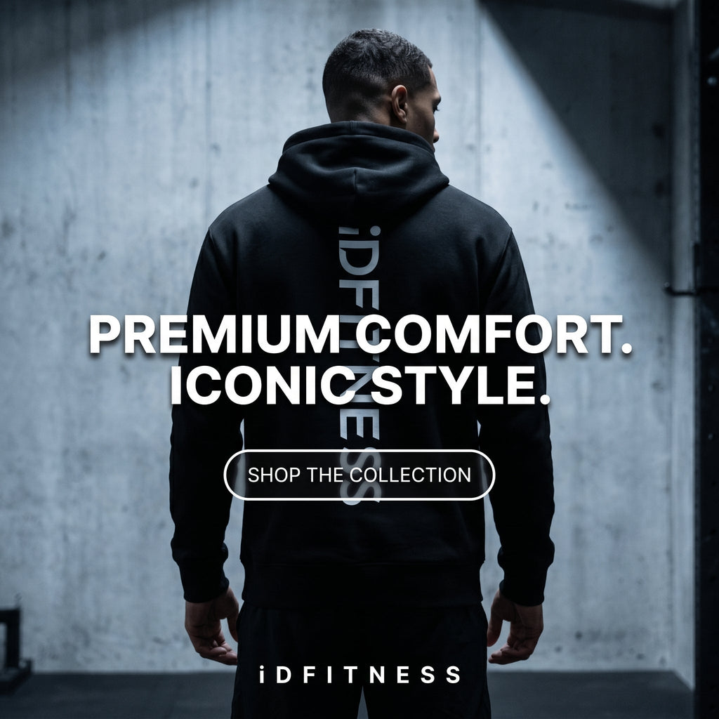 iDFITNESS Iconic Line Hoodie - Black